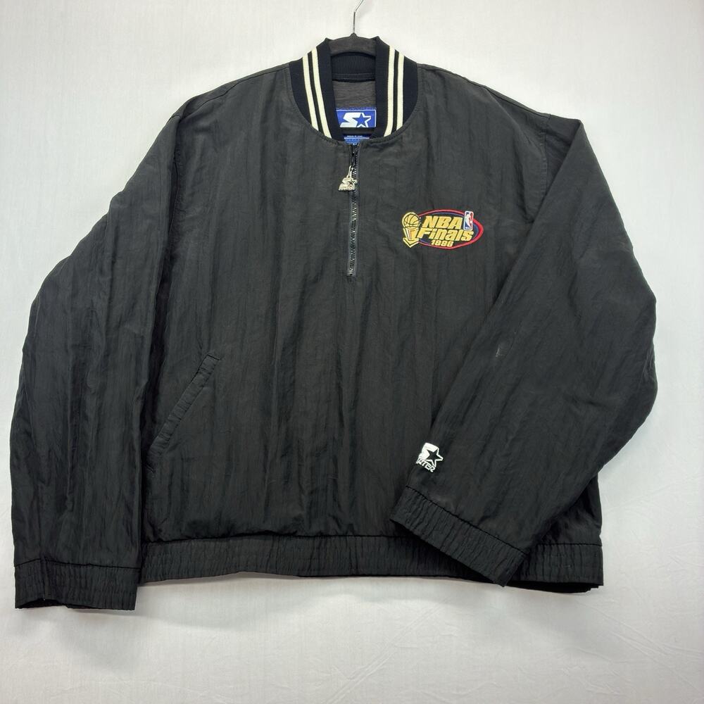 Vintage Starter NBA Finals 1996 Pullover Windbreaker Jacket Mens XL USA